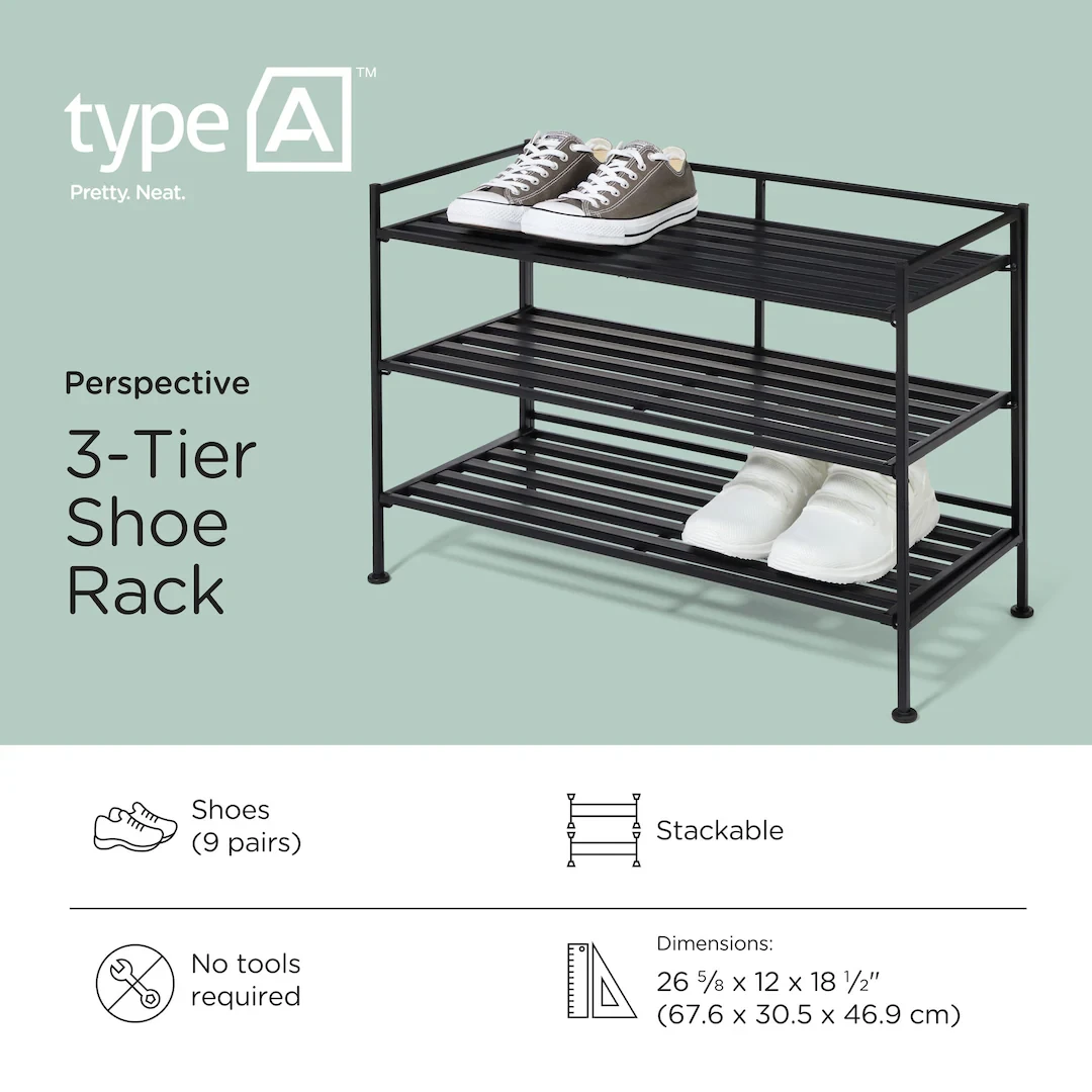 3-Tier Shoe Rack
