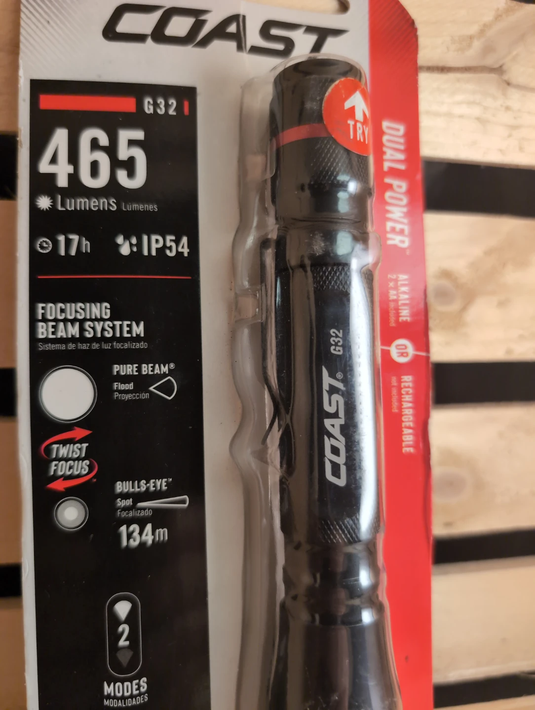 BRAND NEW UNOPENED ITEM! Coast G32 Dual Power LED Flashlight - photo 2