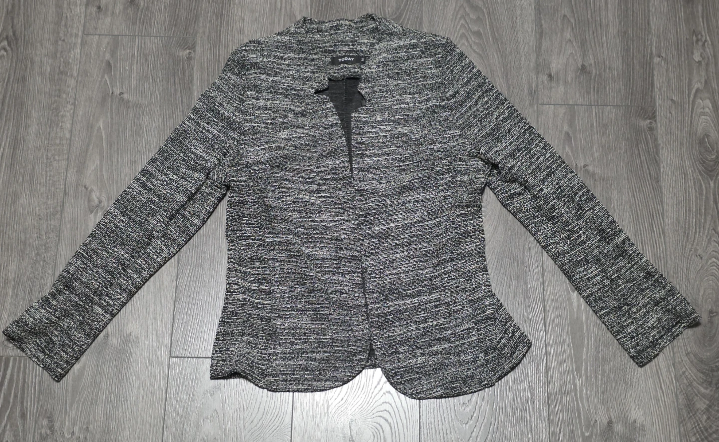 TODAY Women's Grey Tweed Blazer
