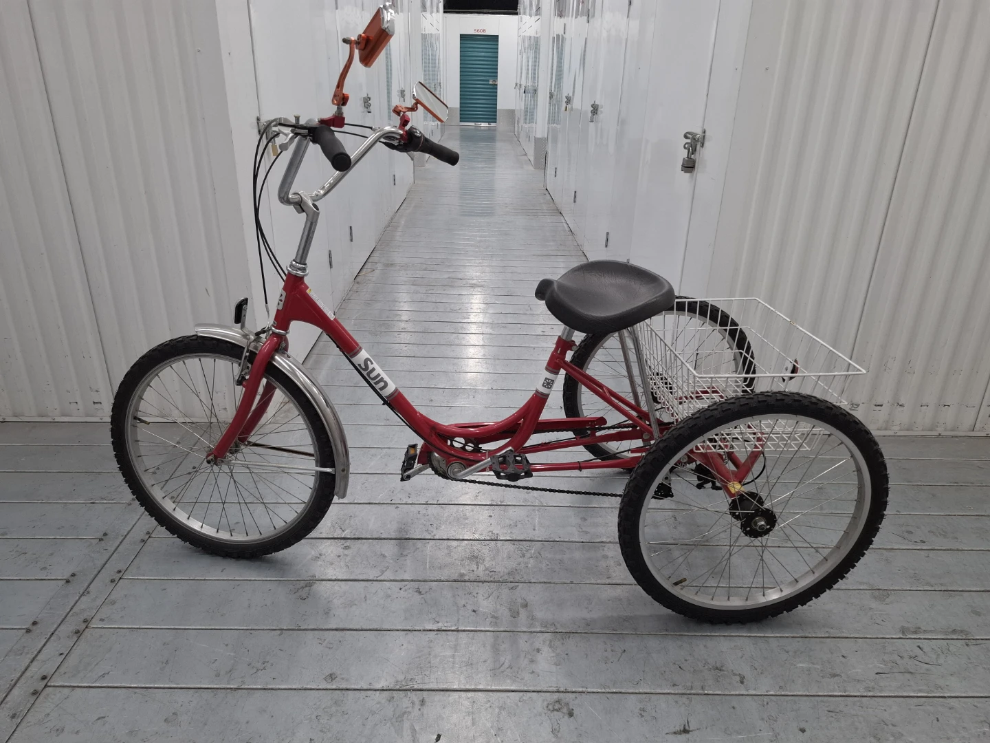 Red Sun Tricycle with Basket