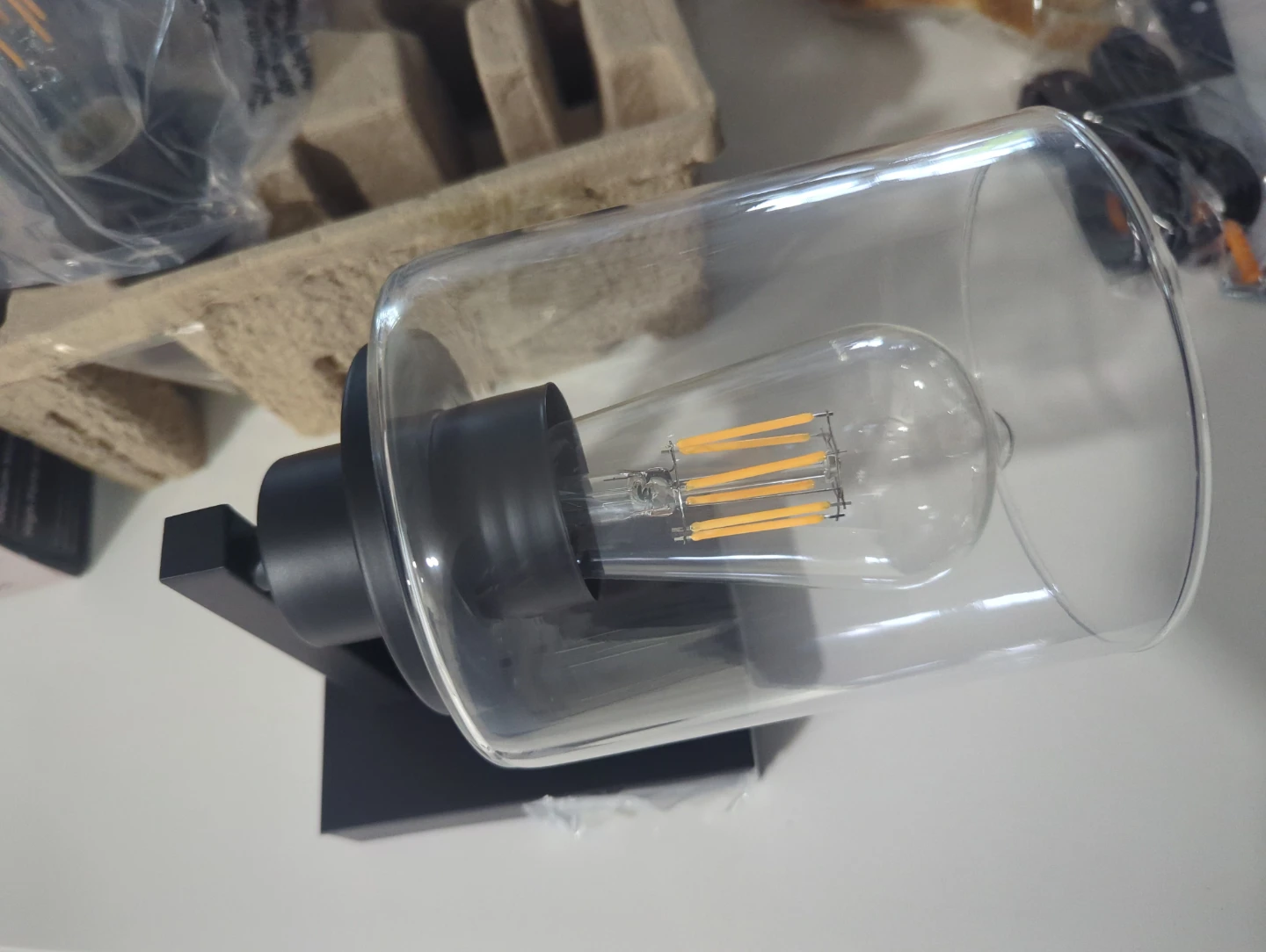 Globe Rechargeable Sconces (2 Pack) - Matte Black Finish - photo 3