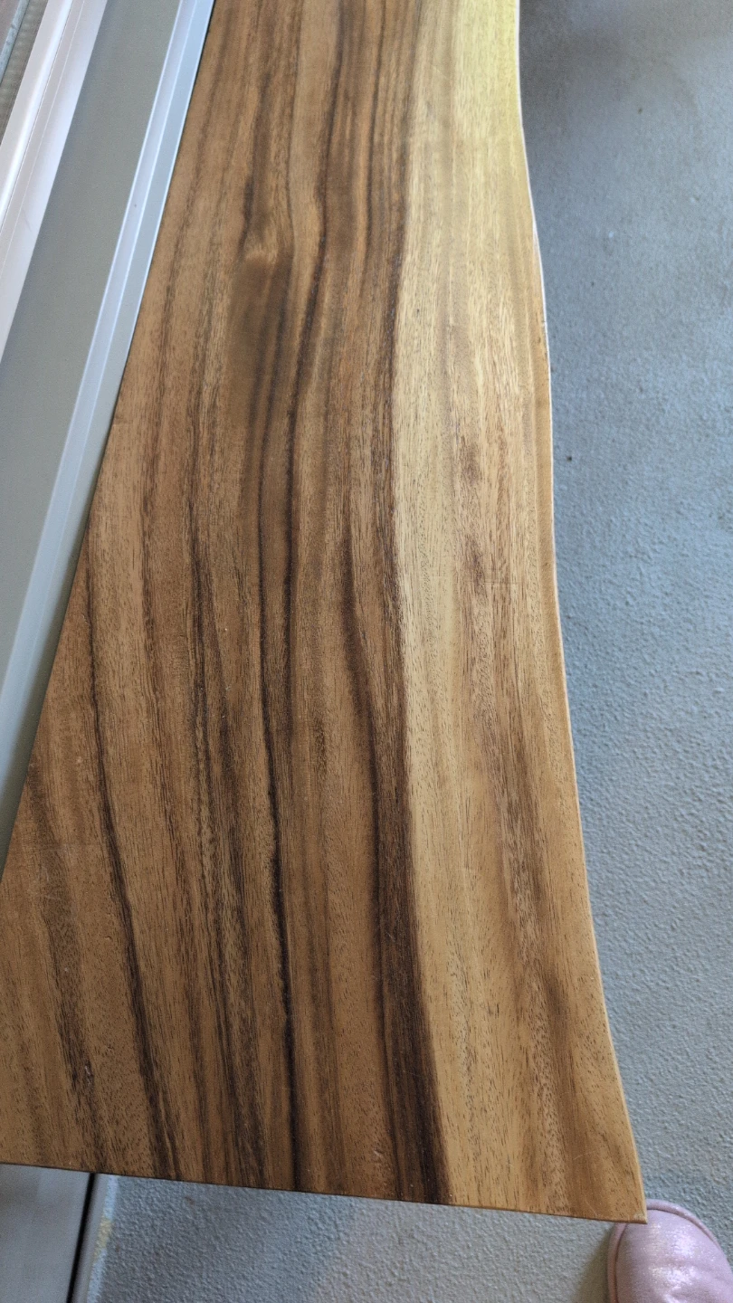 Live Edge Wood Bench with Metal Legs - photo 2