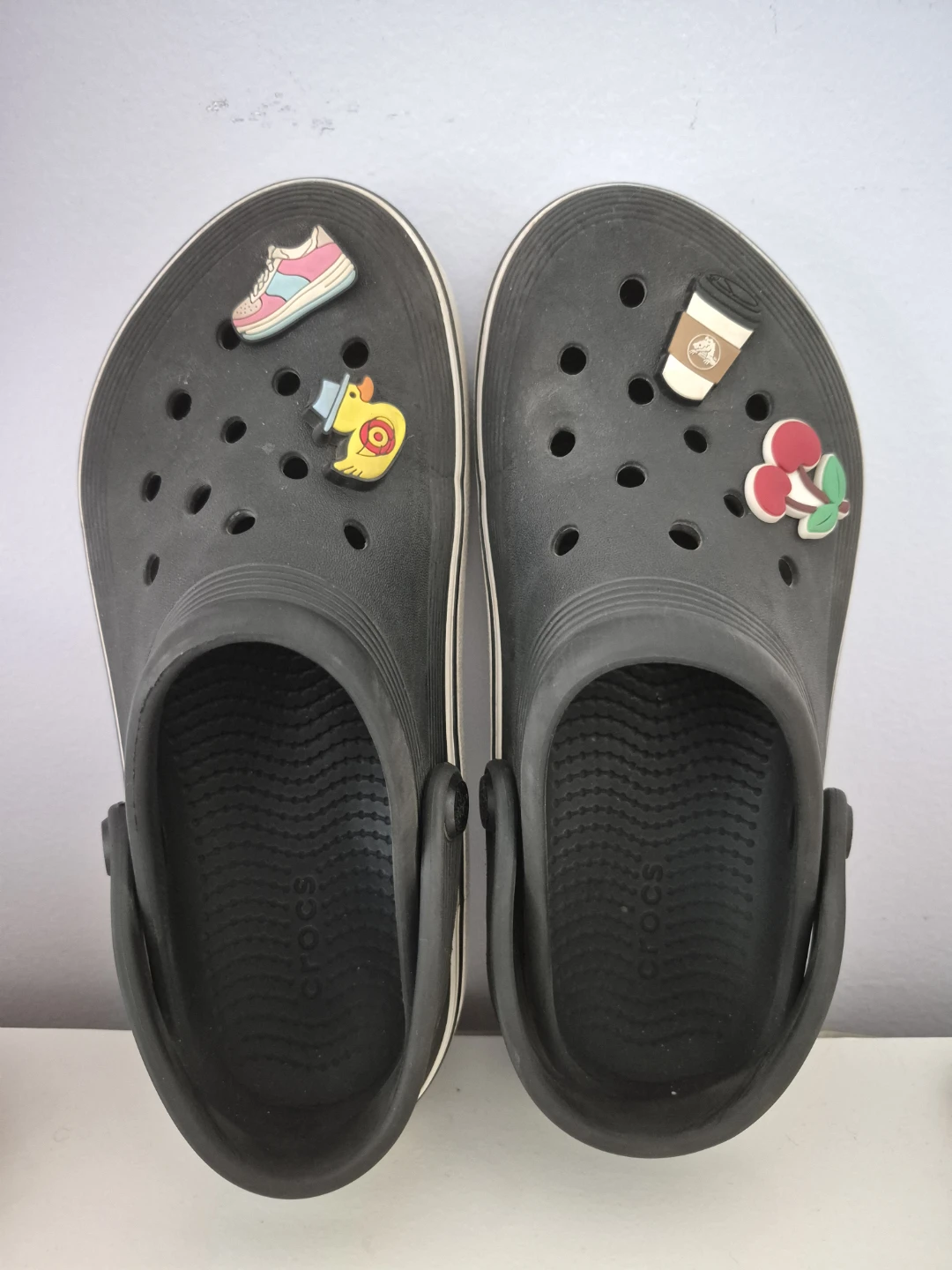 Crocs Shoes with Charms Size 3