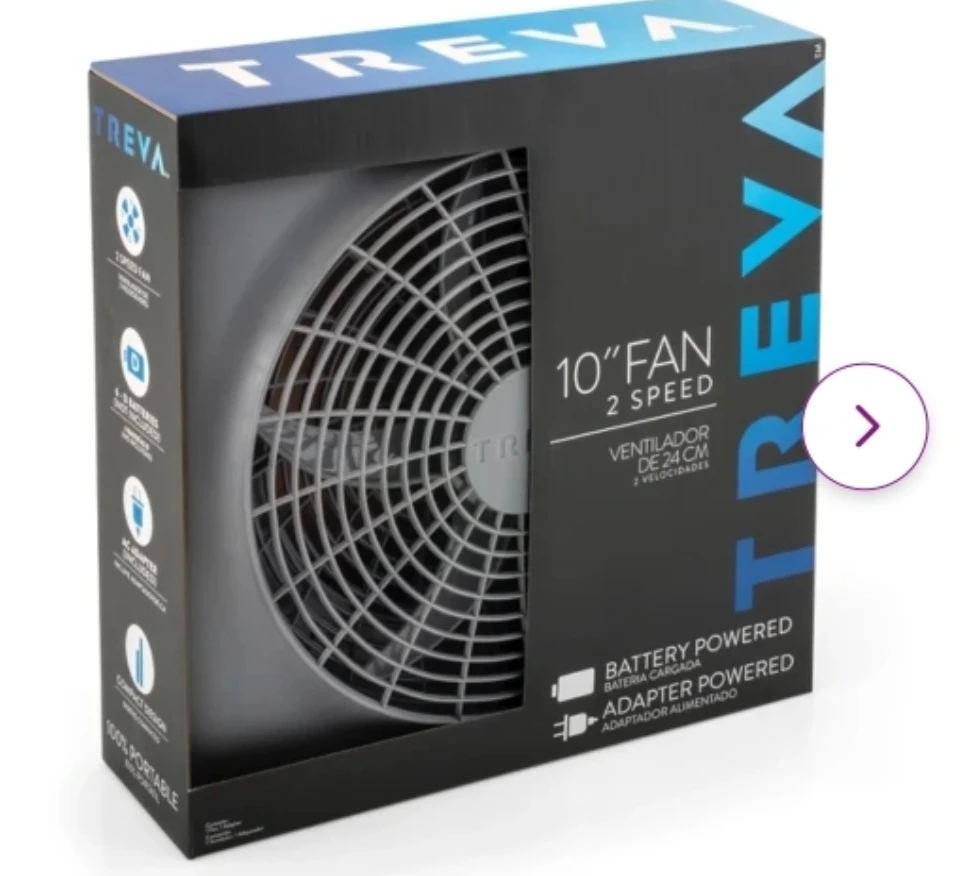 Treva 10" 2-Speed Portable Fan