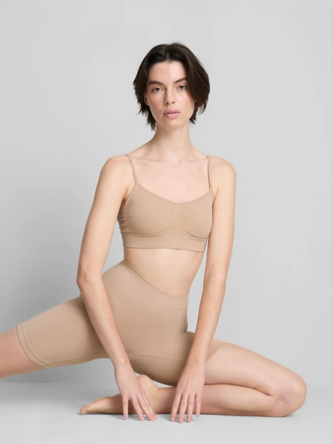 Women's nude Seamless cycle Shorts