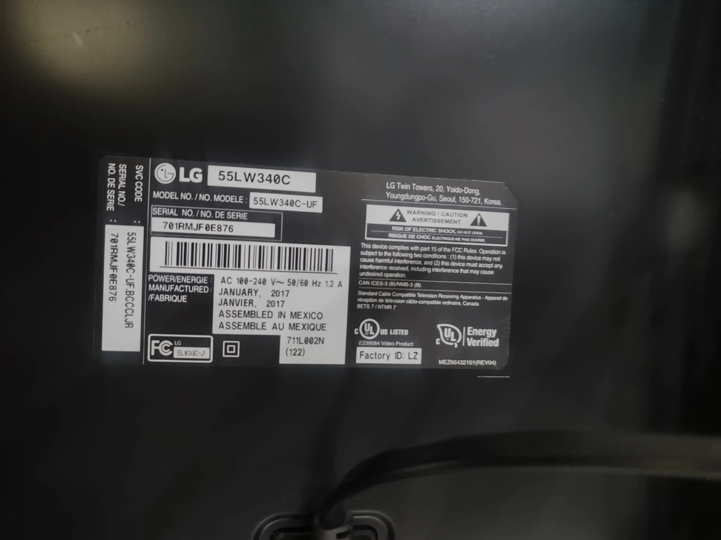LG 55LW340C LED TV - photo 2