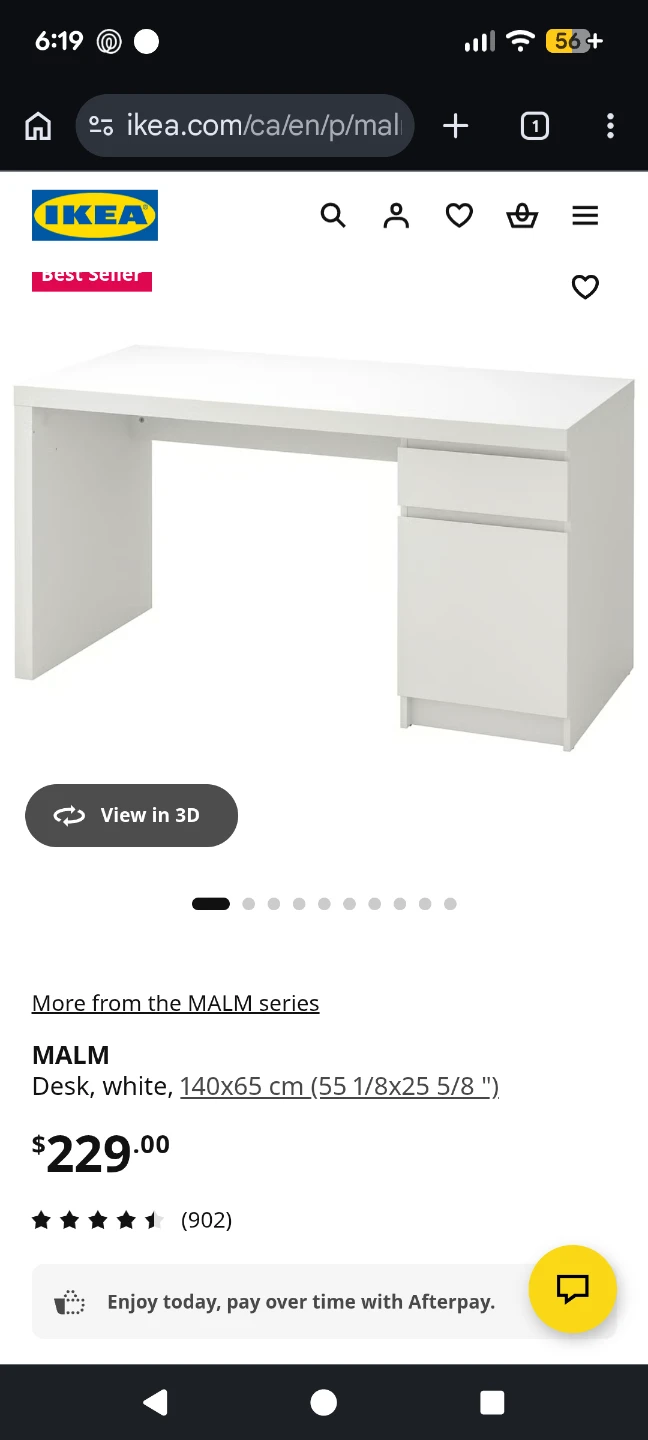 Ikea Malm Desk with Drawers - photo 5