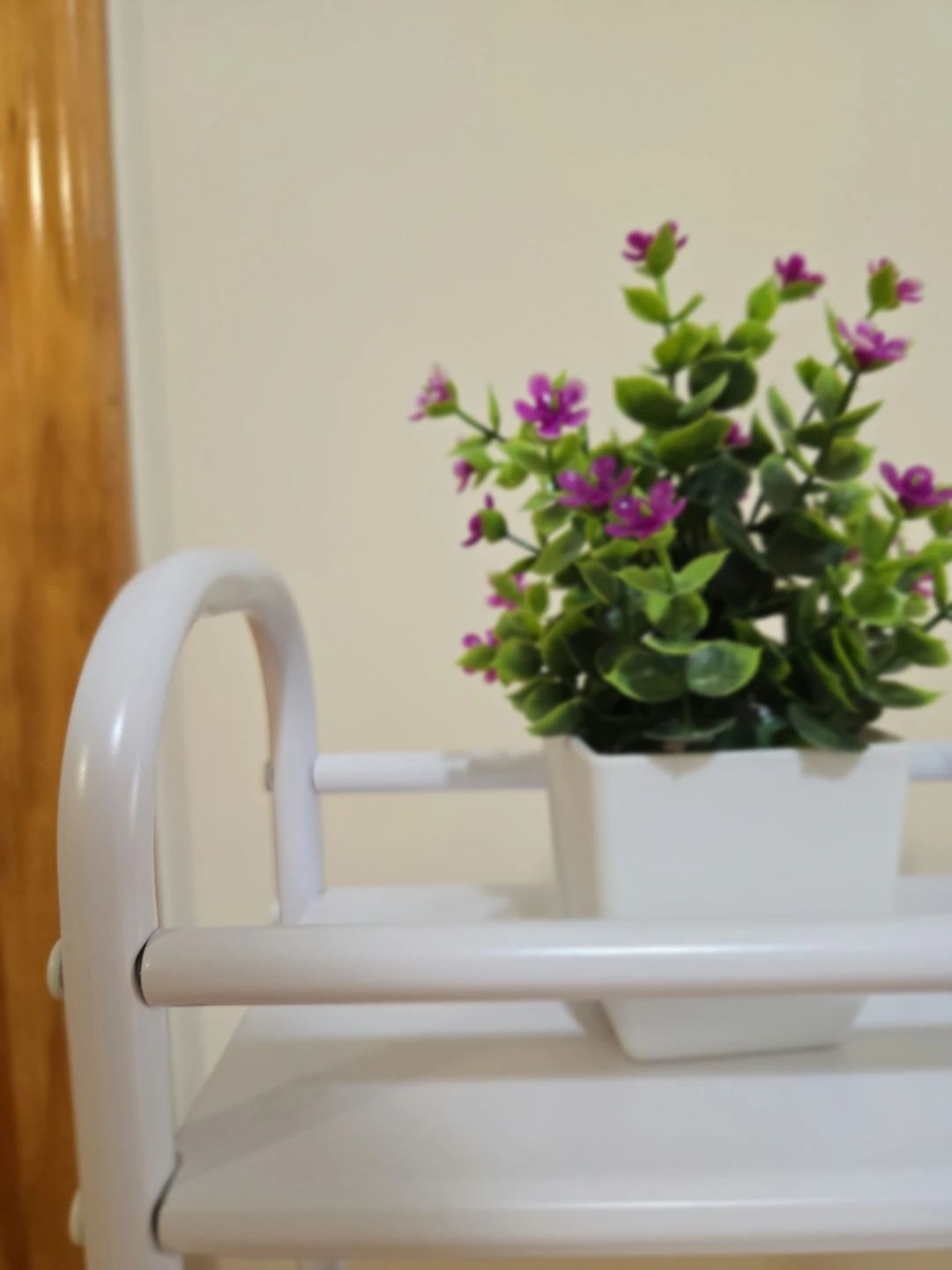 White 3-Tier Rolling Utility Cart - photo 5