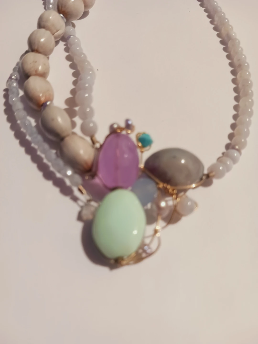New !! Gorgeous Genuine Gemstones  Pendant Necklace - photo 3