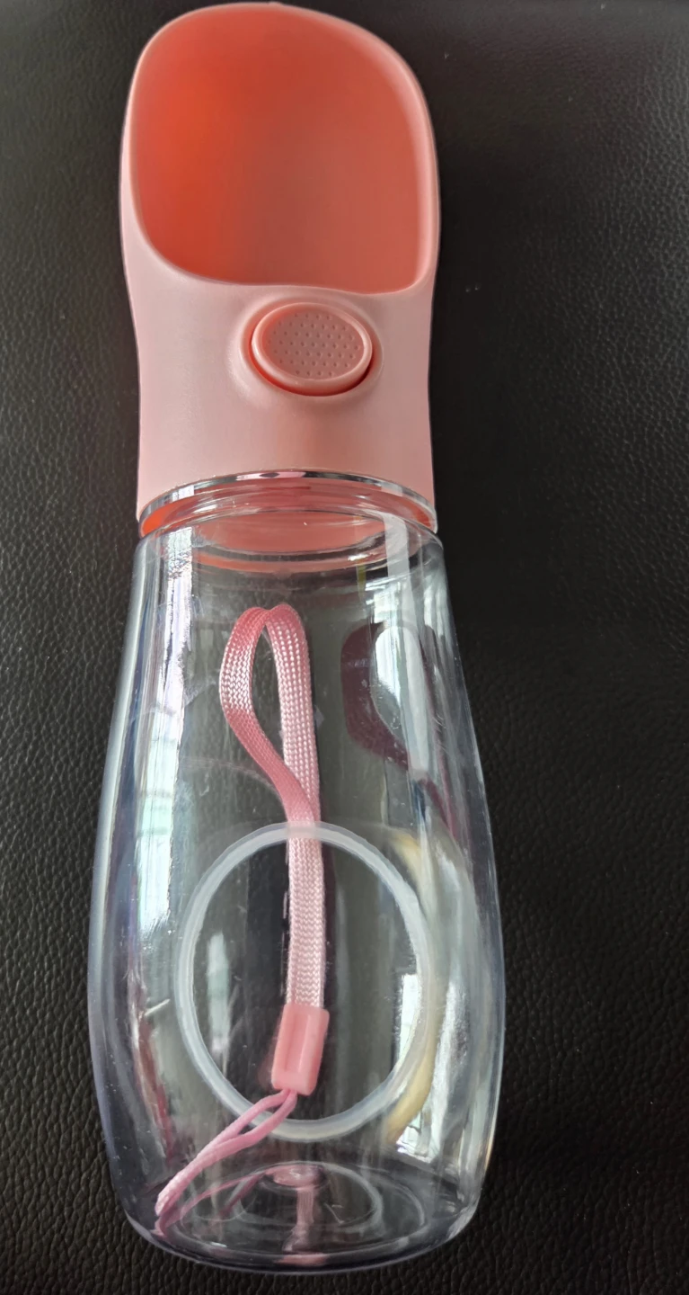 Pink Portable Pet Water Bottle