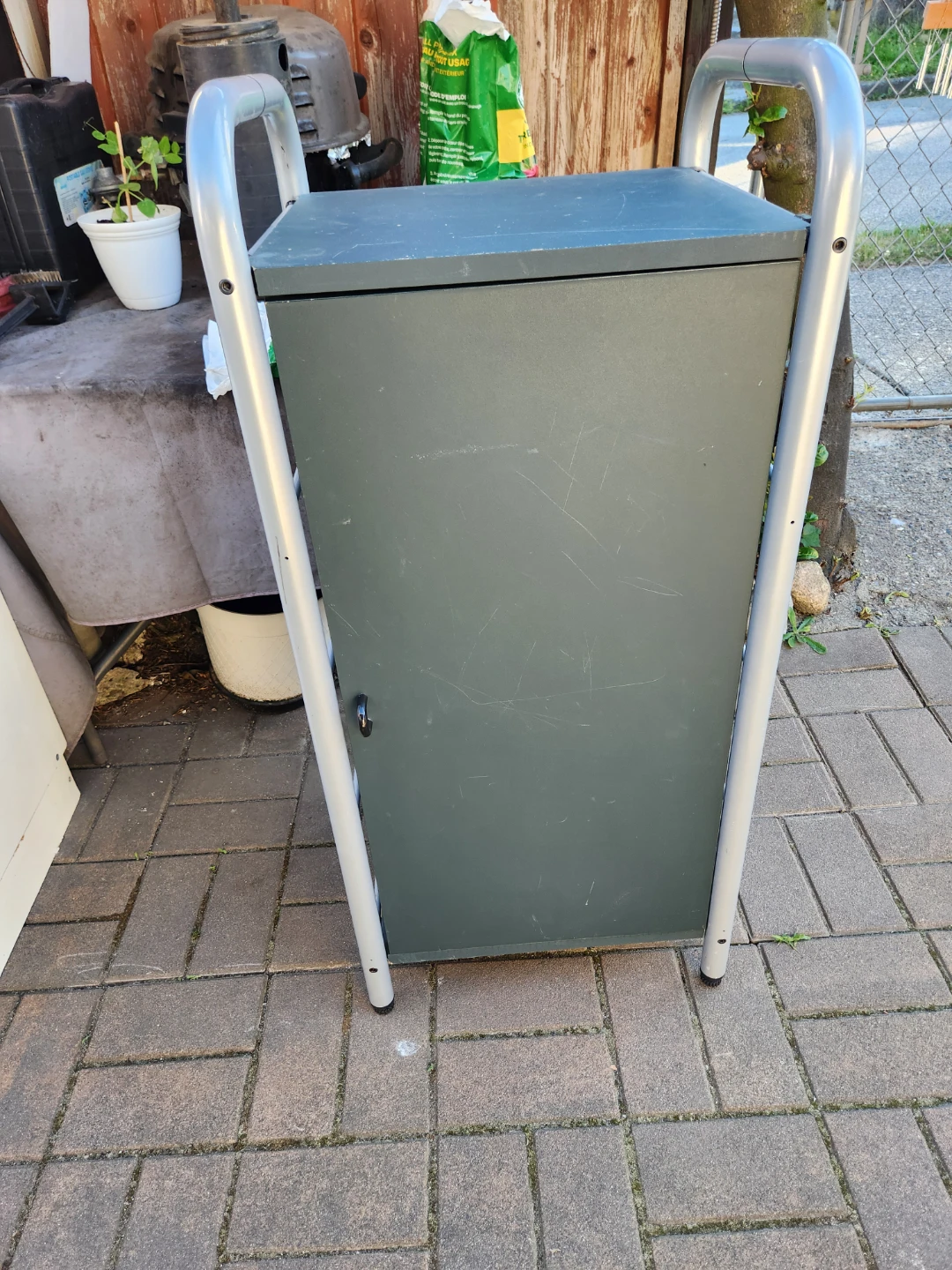 Green Multi-shelf Storage Unit with Cabinet - photo 3
