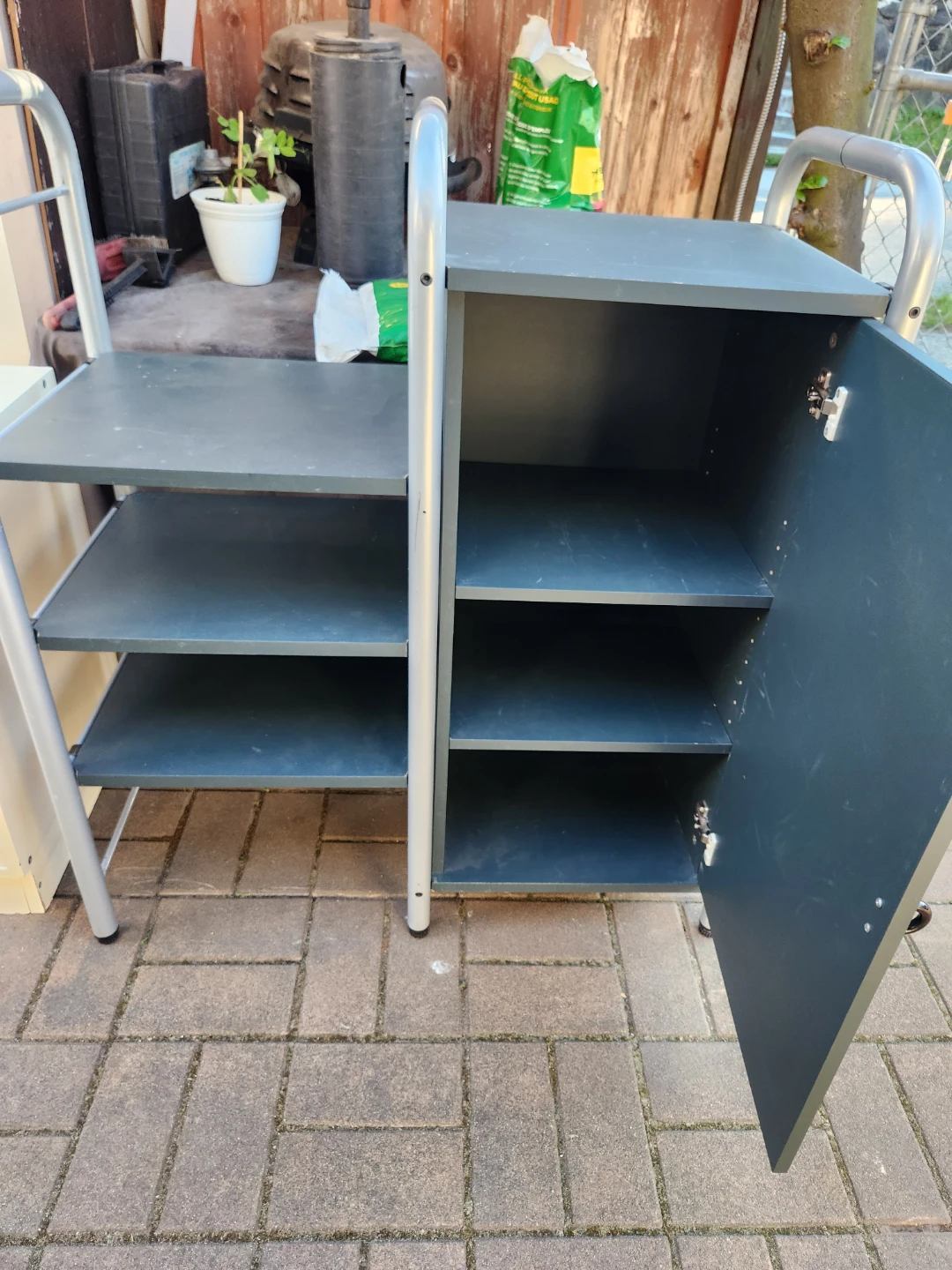 Green Multi-shelf Storage Unit with Cabinet - photo 5