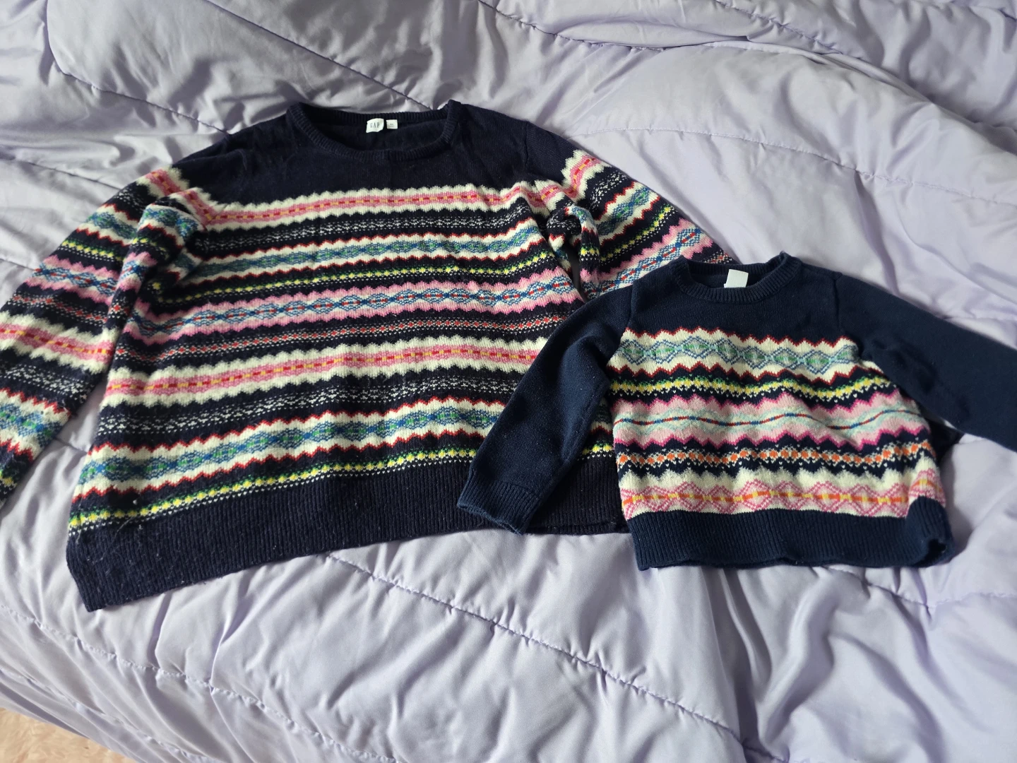Mommy & Me Matching GAP Fair Isle Crewneck Pullover Sweaters Set - photo 5