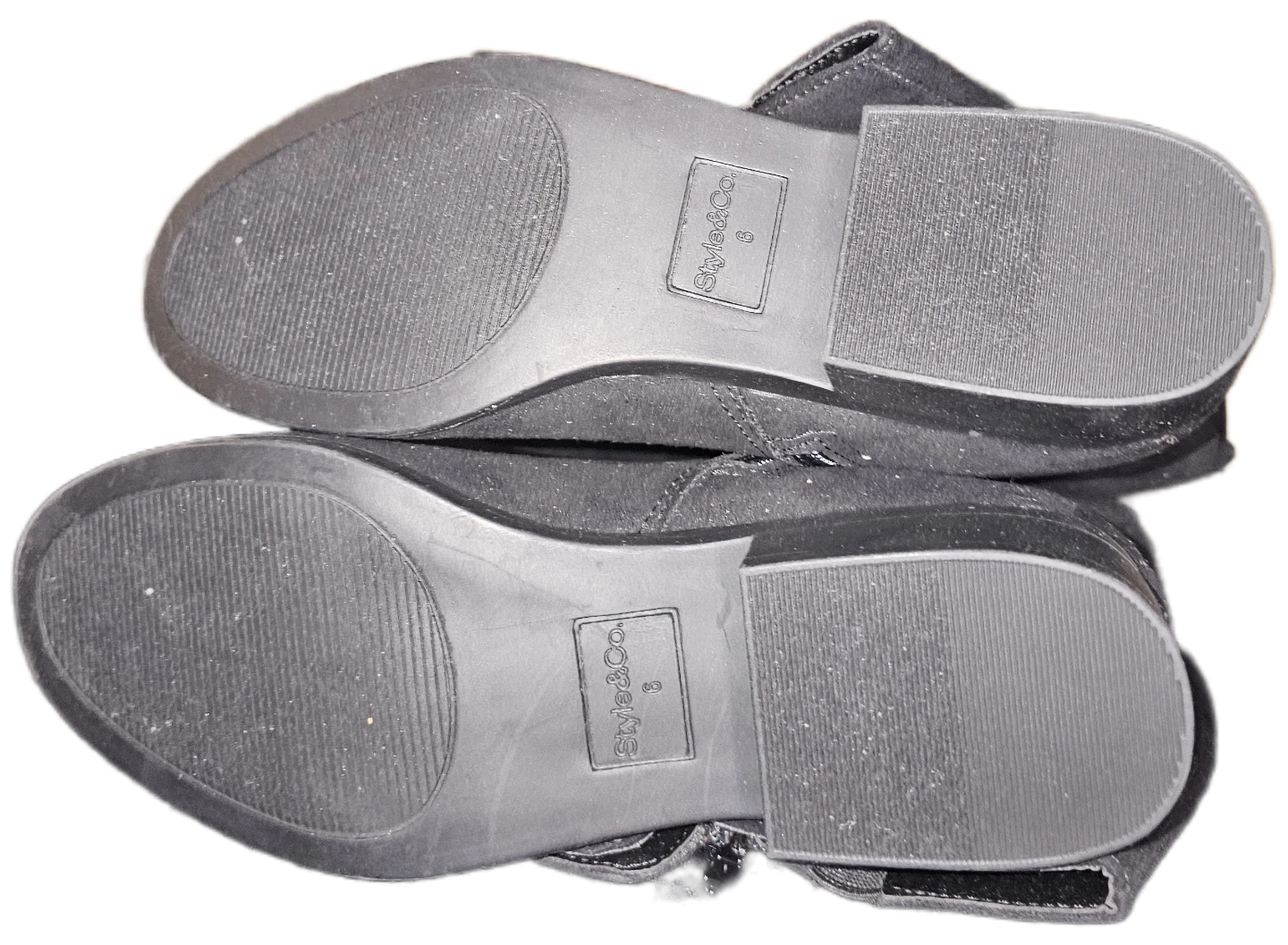 Style & Co Black Foldover Suede Boots Size 8⚽️ - photo 4