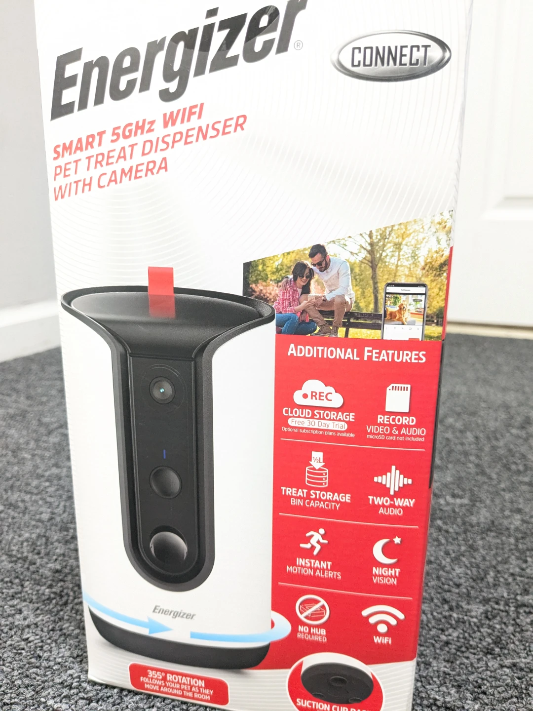 Energizer SMART Pet-Treat Dispenser with 2K Camera Kit - photo 5