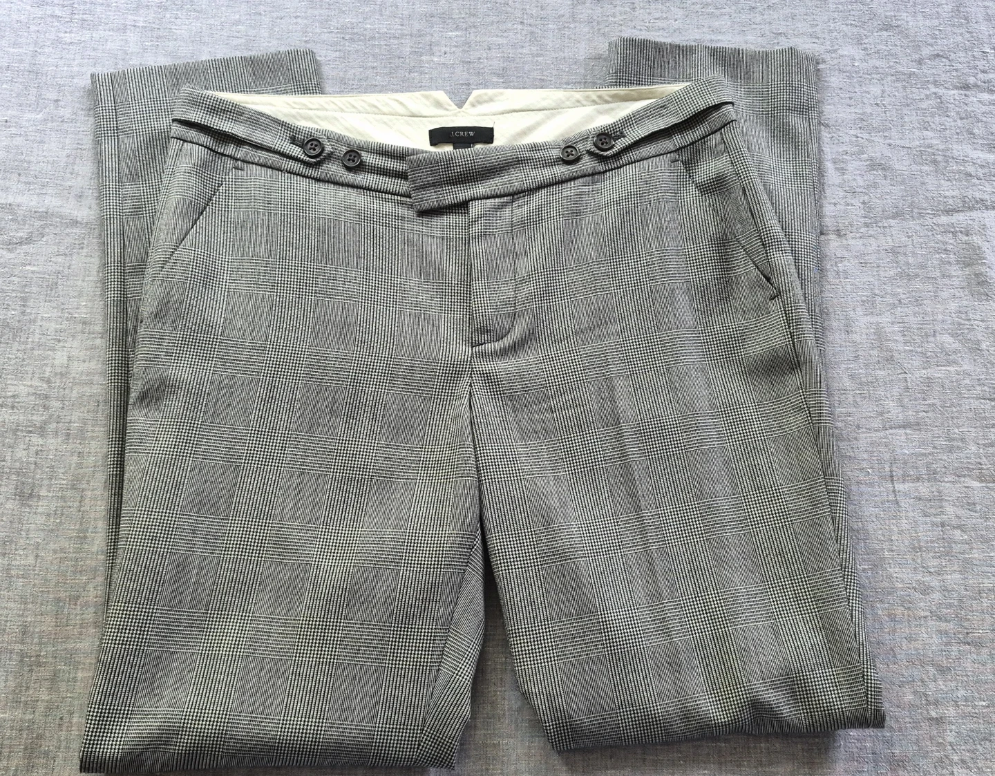 J.Crew Glen Plaid Wool Blend Pants - photo 2