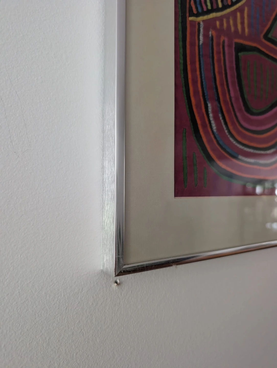 Framed "Pajaro" Kuna Mola Folk Art Textile Art - photo 4