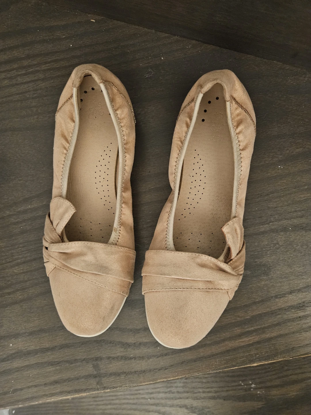 Women's Ballet Flats - Baby Pink with Light Shimmer
