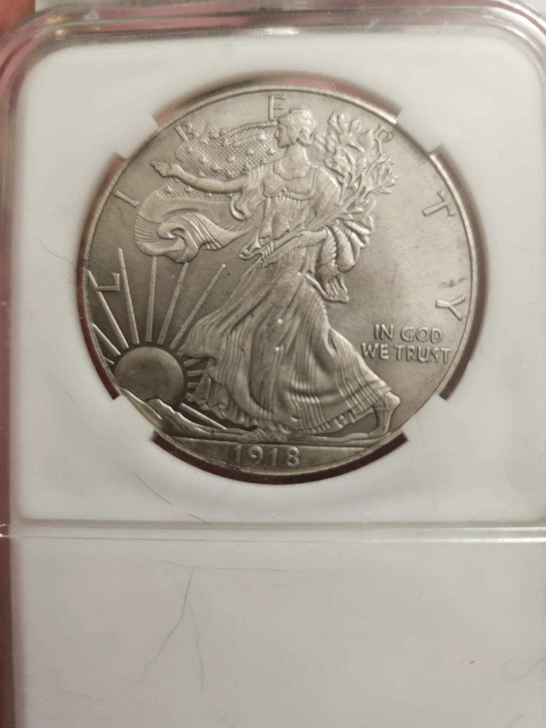 1918 Silver American Eagle Coin - photo 2