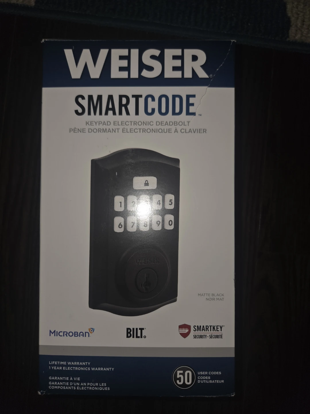 Weiser SmartCode Electronic Deadbolt - Matte Black - photo 3