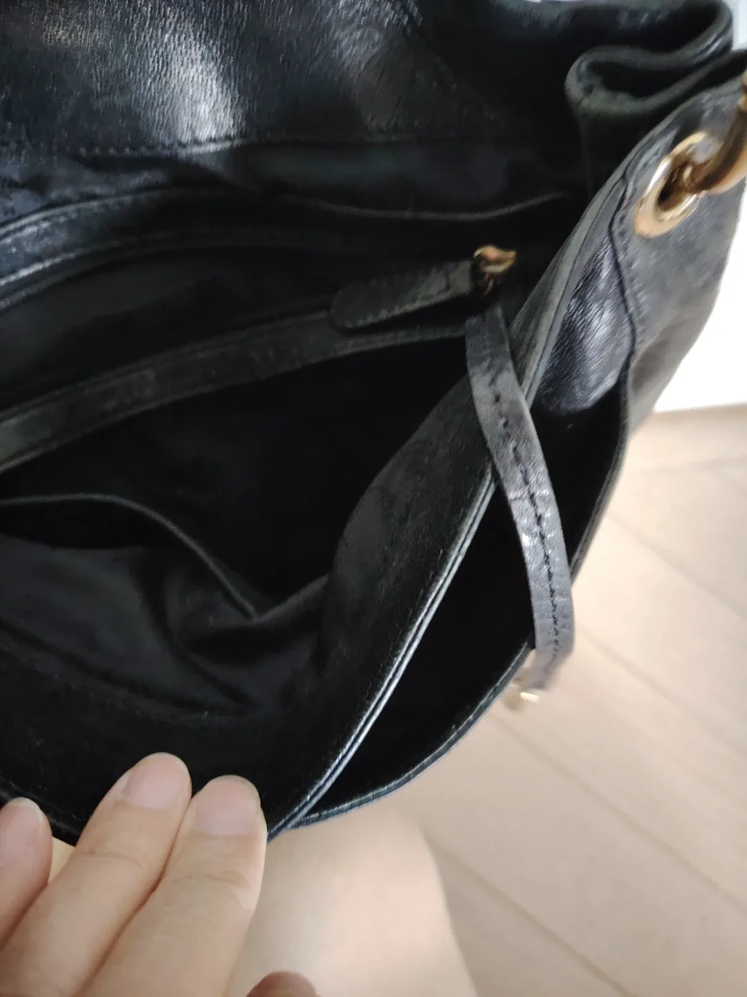 ⚽️Michael Kors Black Leather Shoulder Bag - photo 4