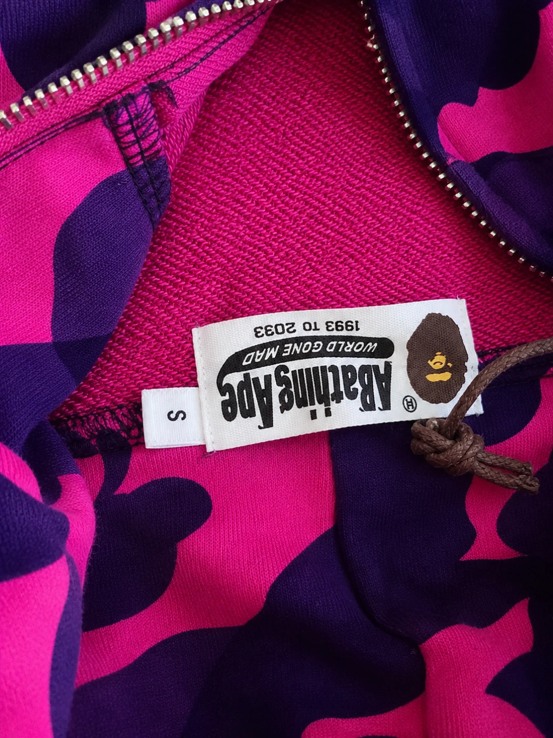 BAPE Shark Full Zip Hoodie Pink Camo - photo 3