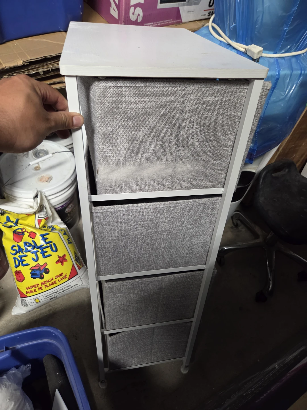 3-Drawer Fabric Storage Unit