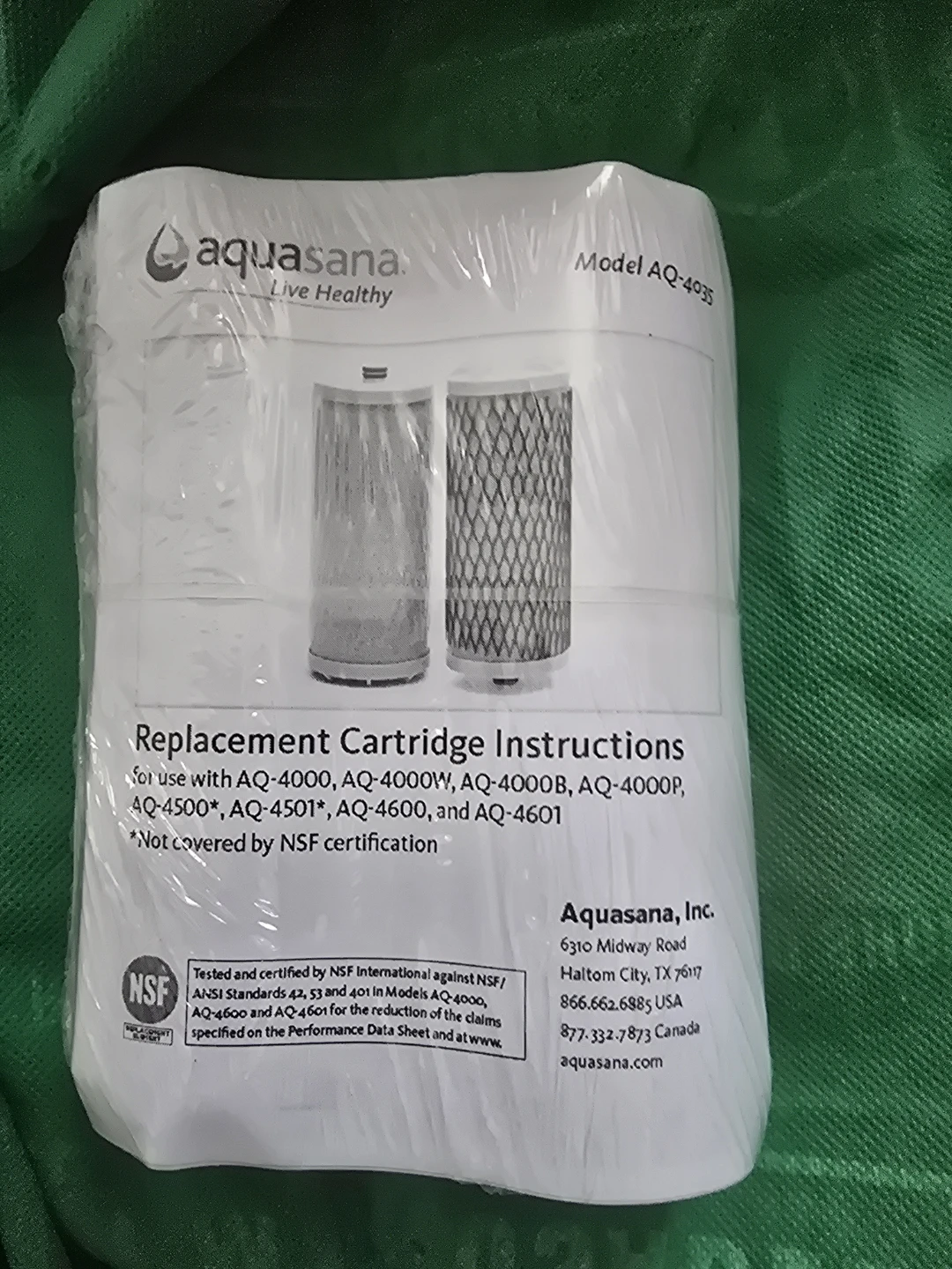 Aquasana AQ-4935 Replacement Water Filter Cartridges - photo 2