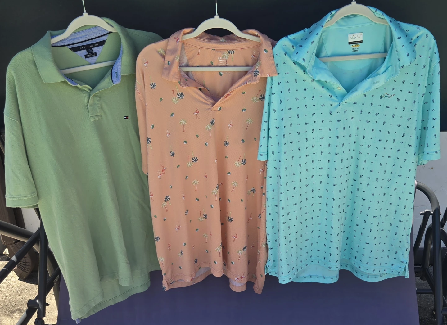 Men's Polos.Tommy Hilfiger, ACX and Greg Norman.XXL, 2XL.