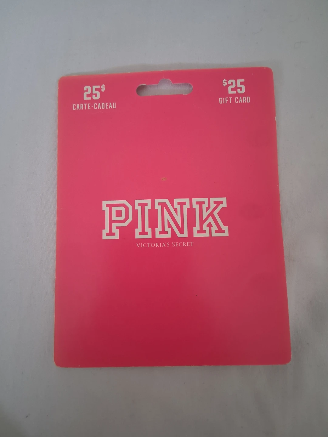 $25 Pink Victoria's Secret Gift Card