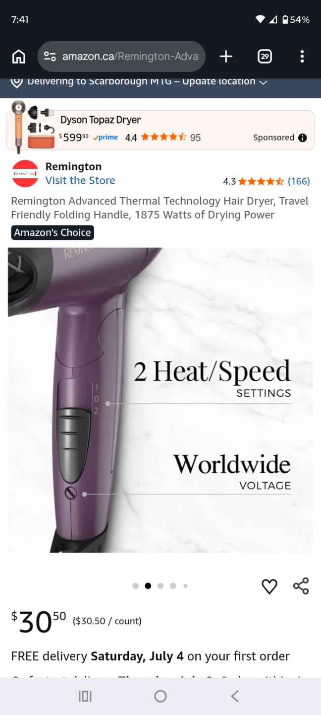 Remington Advanced Thermal Technology Hair Dryer - photo 3