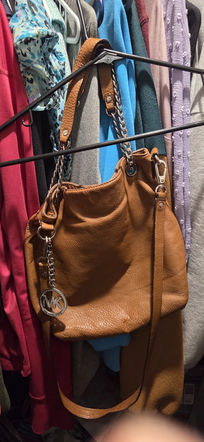 Michael Kors Brown Leather Shoulder Bag