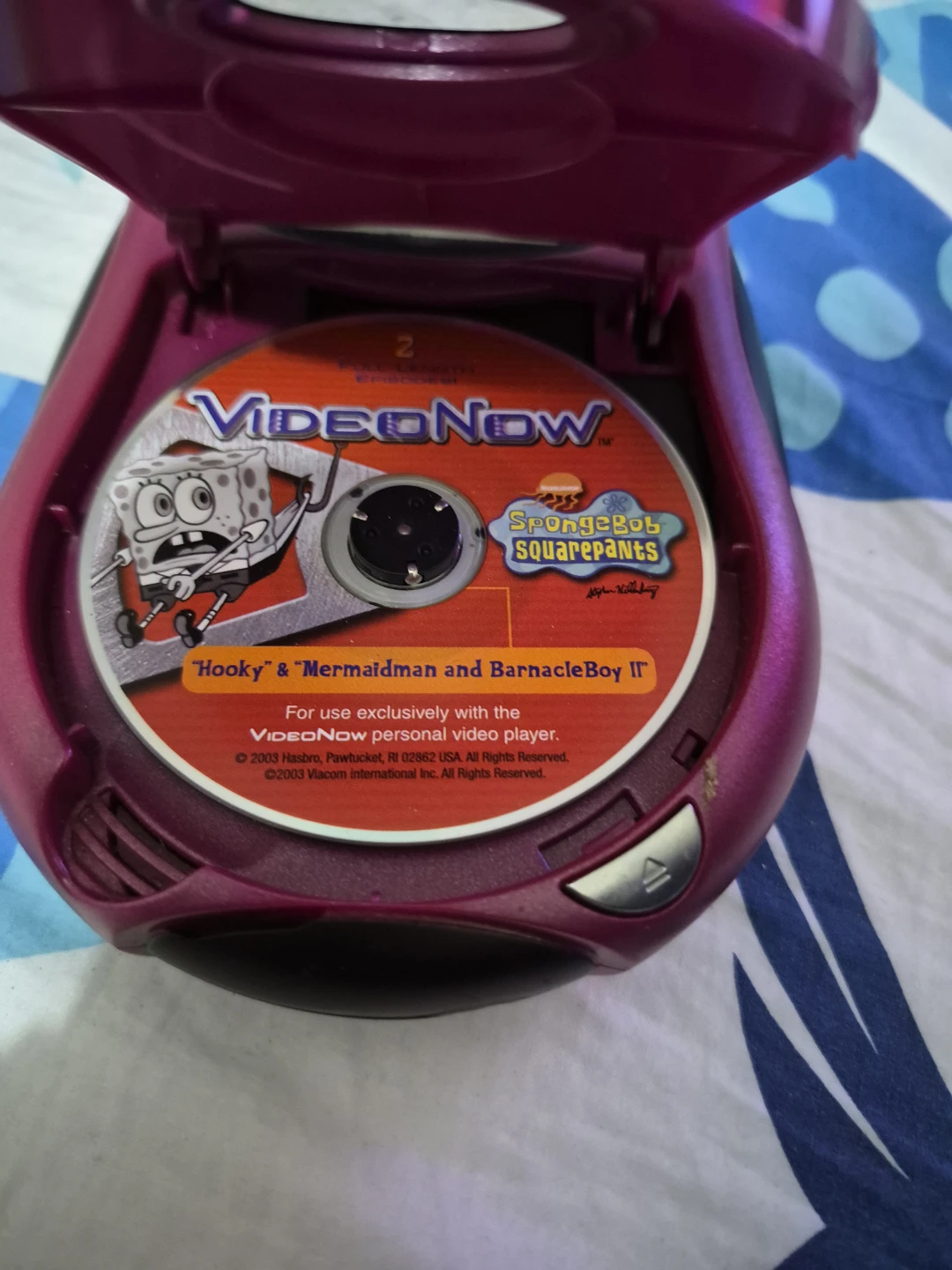 VideoNow Personal Video Player with Spongebob Squarepants Disc - photo 2