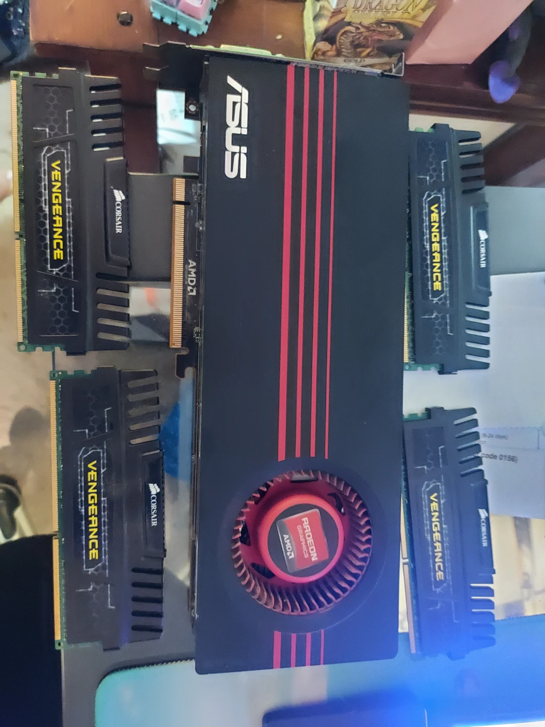ASUS AMD Radeon Graphics Card with Corsair Vengeance RAM