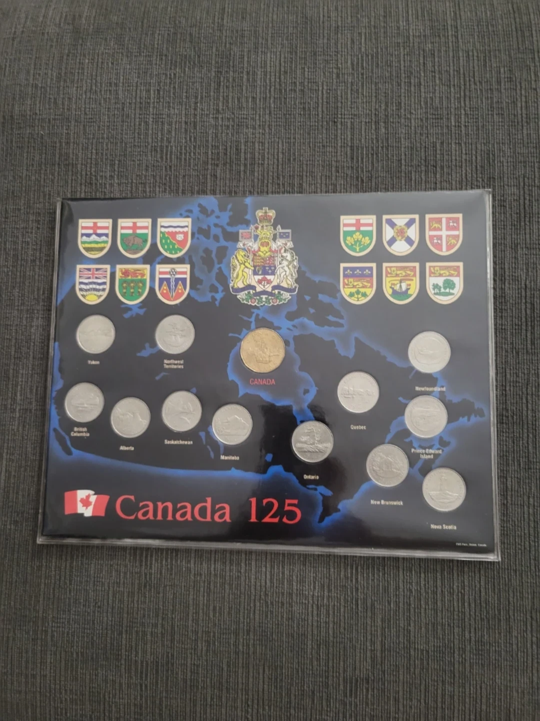 Canada 125 Coin Collection Board