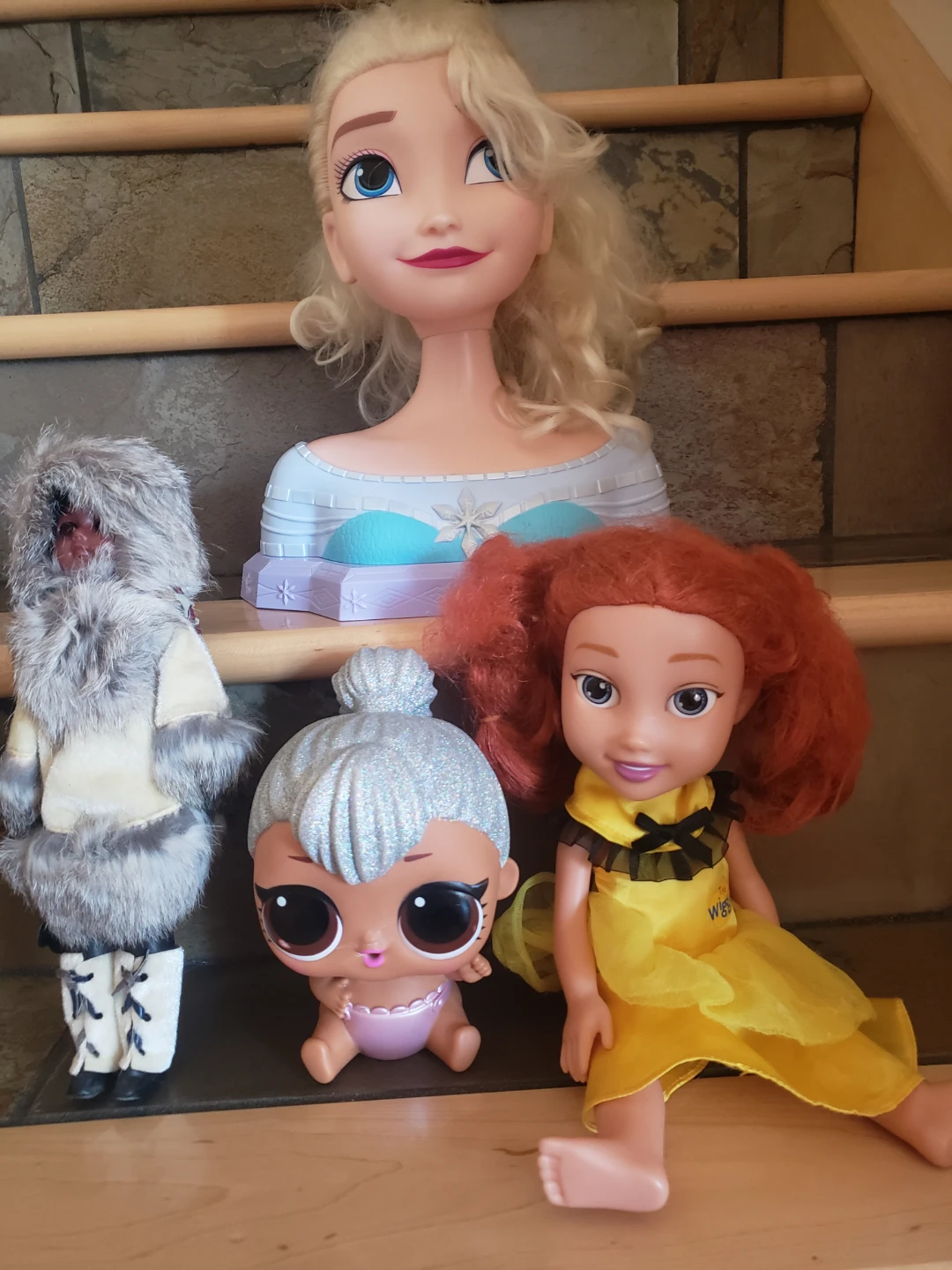 Assorted Dolls: Elsa, LOL Surprise, and More