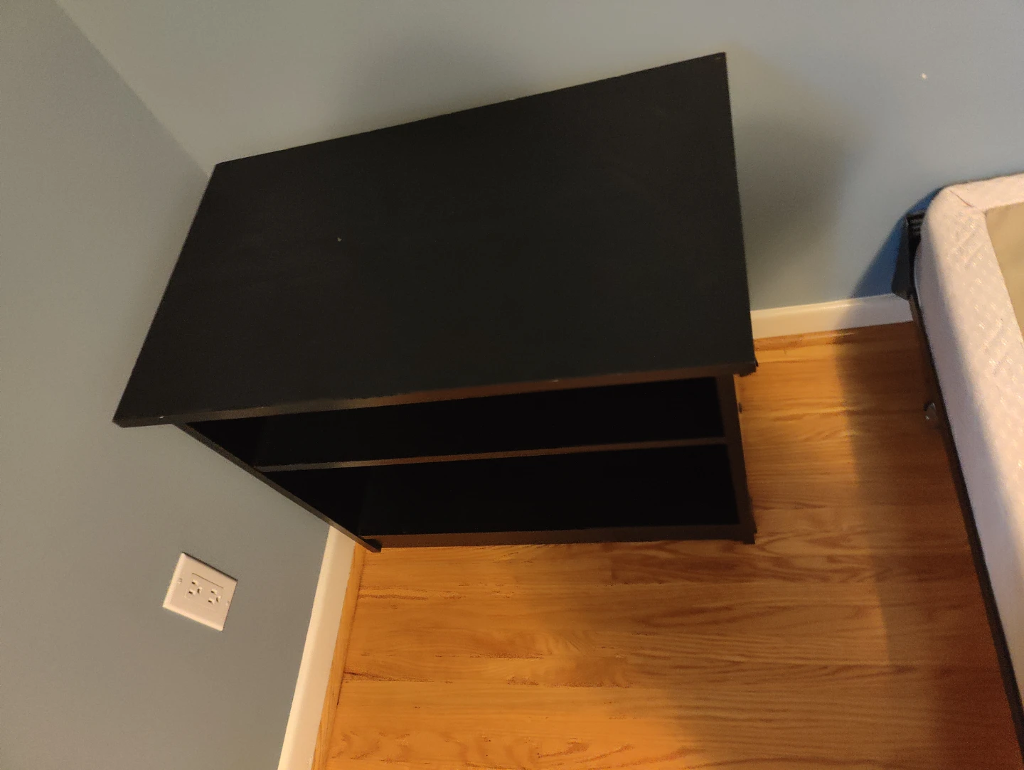 Black 2-Shelf Bookcase - photo 2