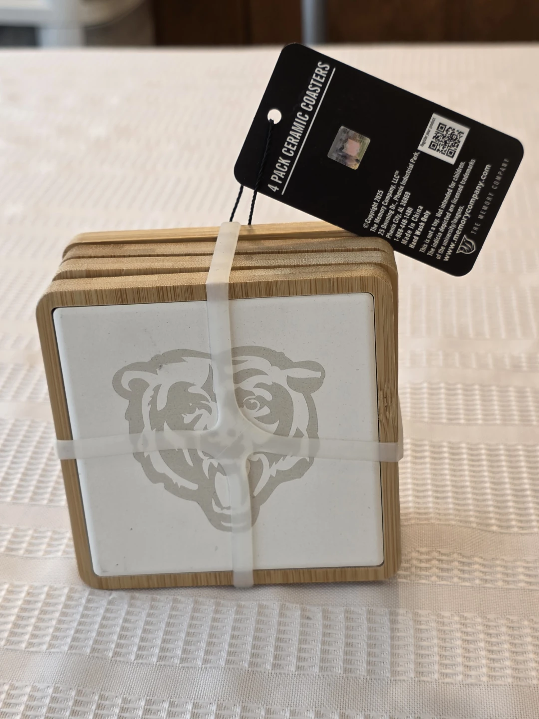 The Memory Company 4 Pack Ceramic Coasters- CHICAGO BEARS!