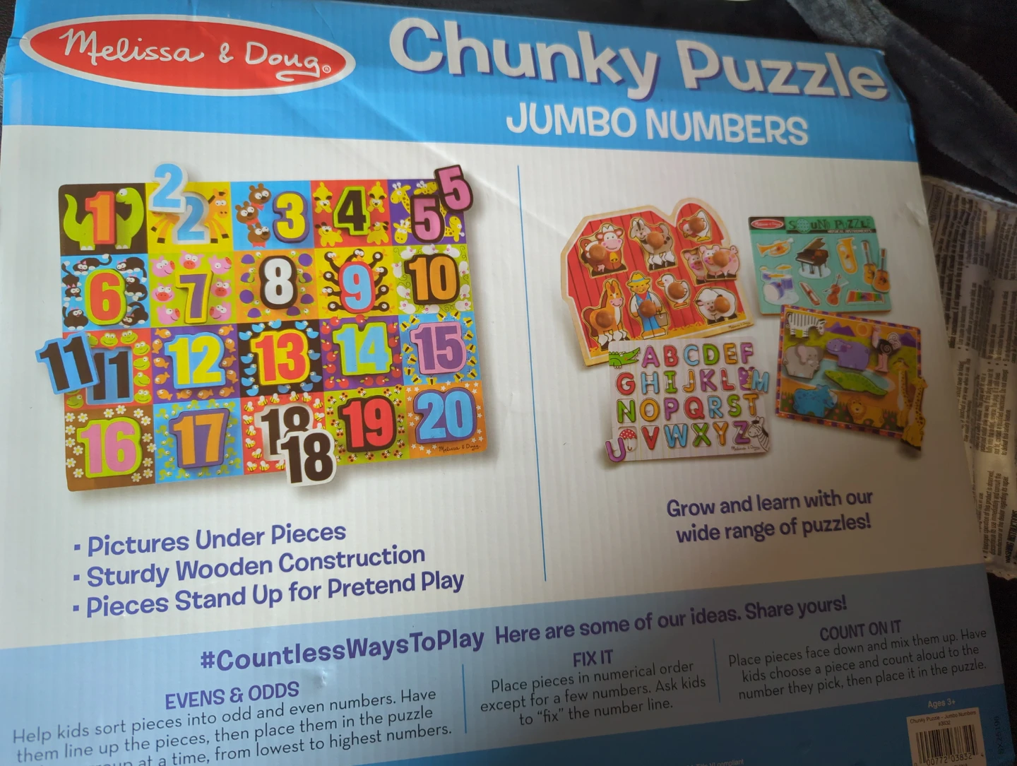 New!! Melissa & Doug Wooden Numbers Puzzle - photo 5