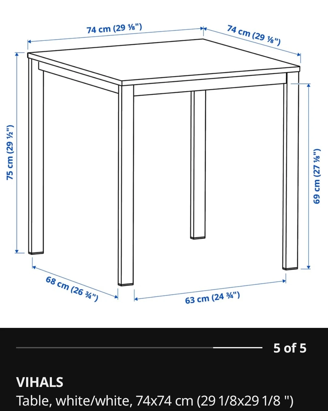 Small Kitchen Dining Table (includes two chairs) - photo 4