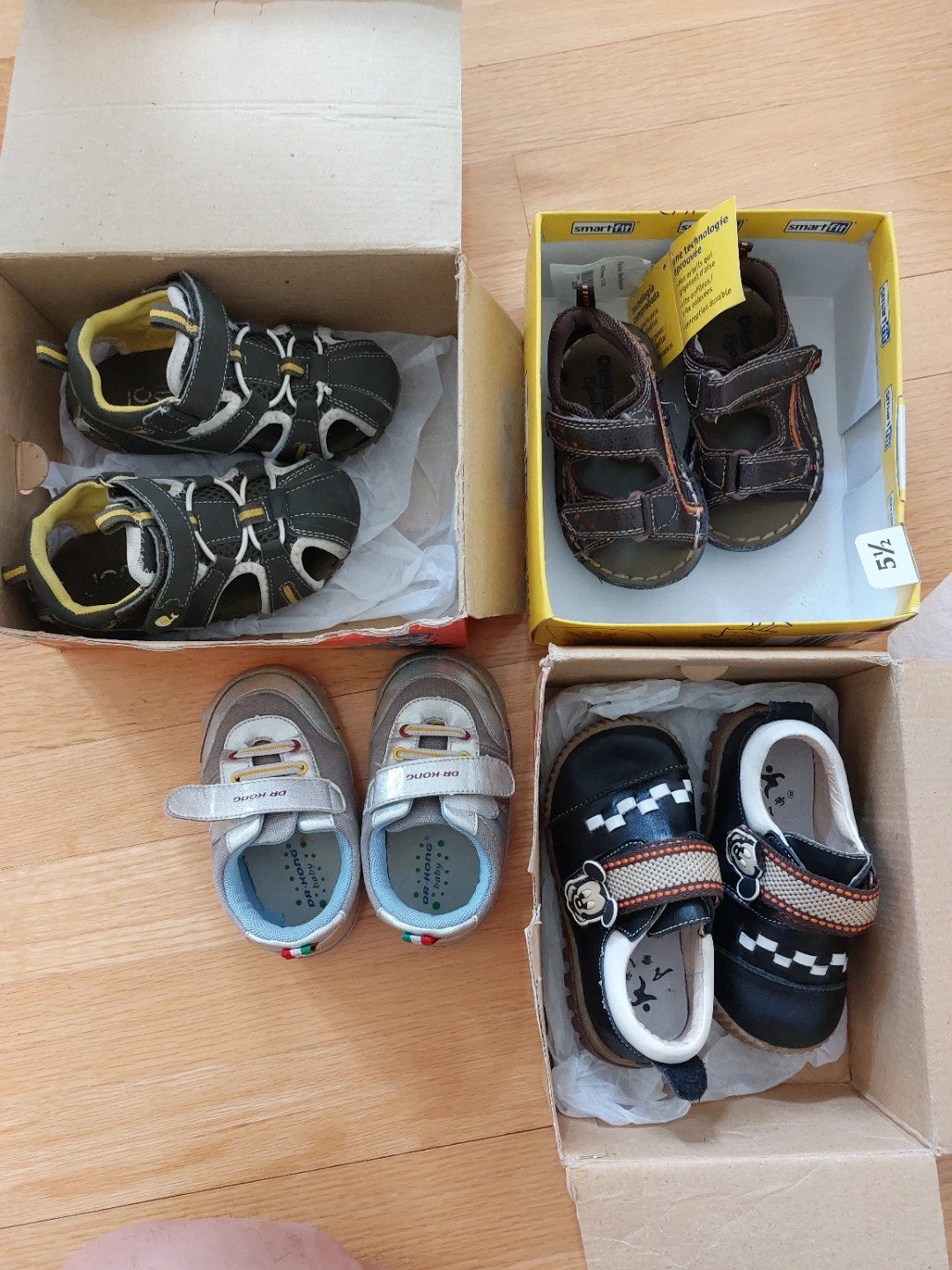 Mixed Lot of Kids Shoes - Adidas, Nike, Dr. Kong