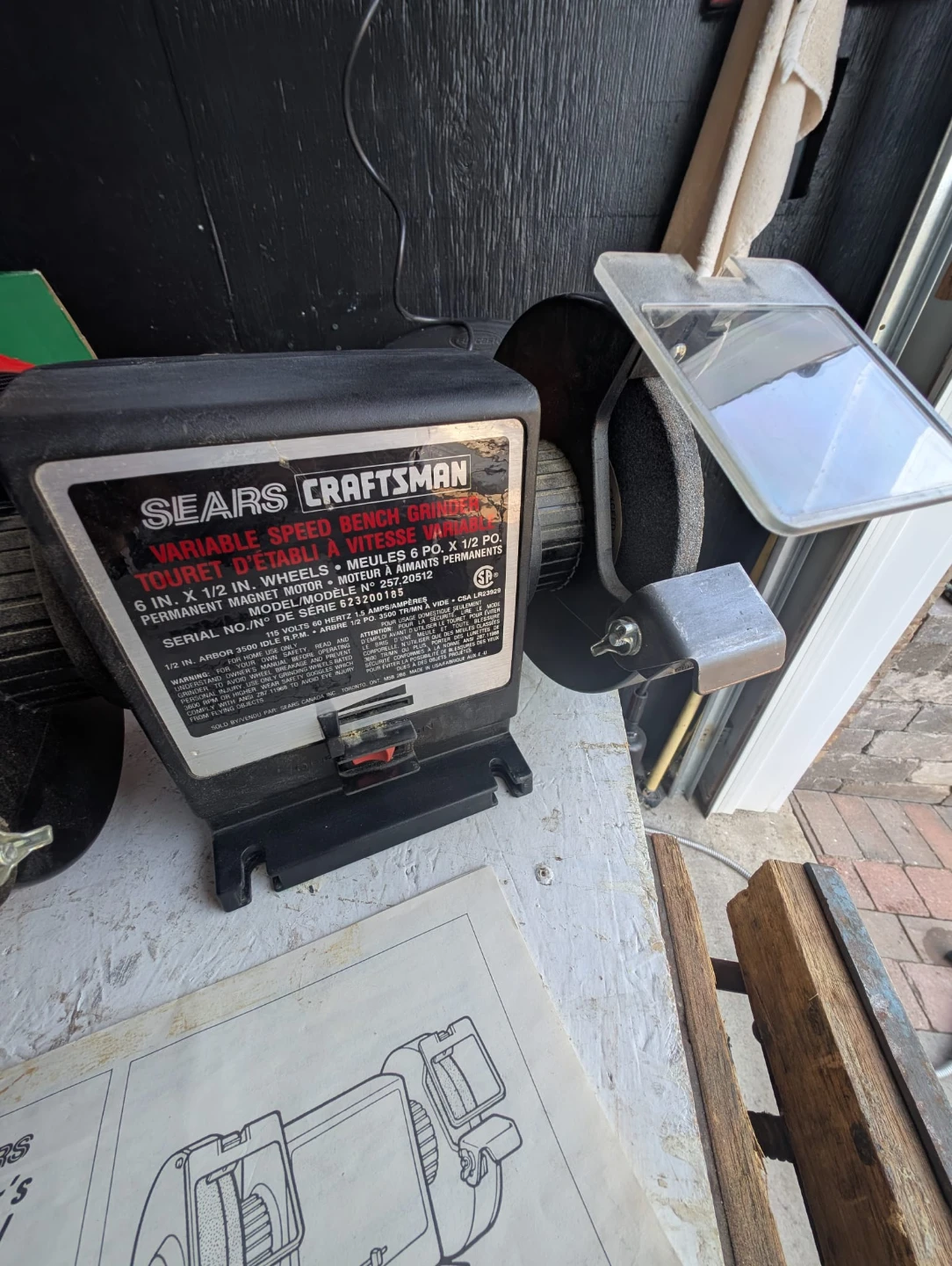 Craftsman Variable Speed Bench Grinder - photo 5