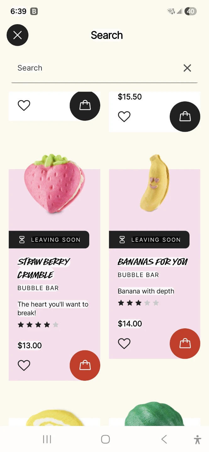 Strawberry Crumble Bubble Bar and Bananas for you
