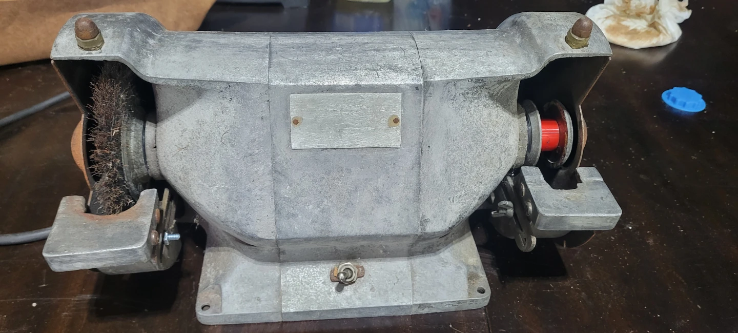 Vintage bench grinder