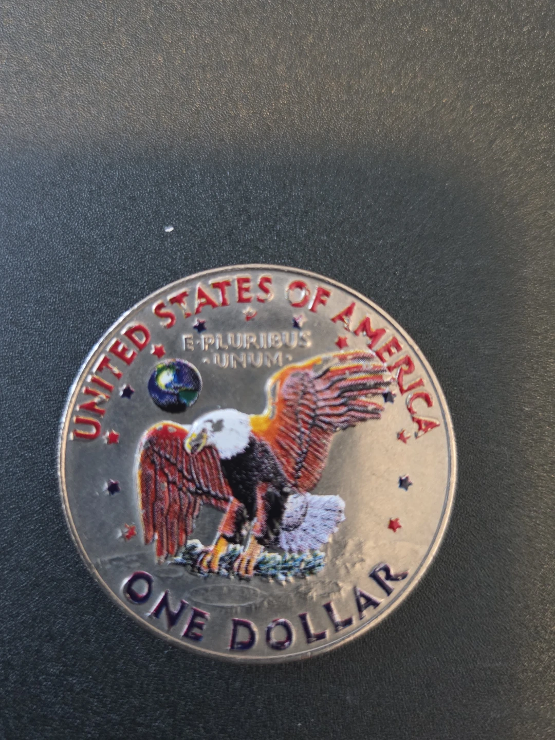 Colorized 1978 United States One Dollar Coin - Eisenhower