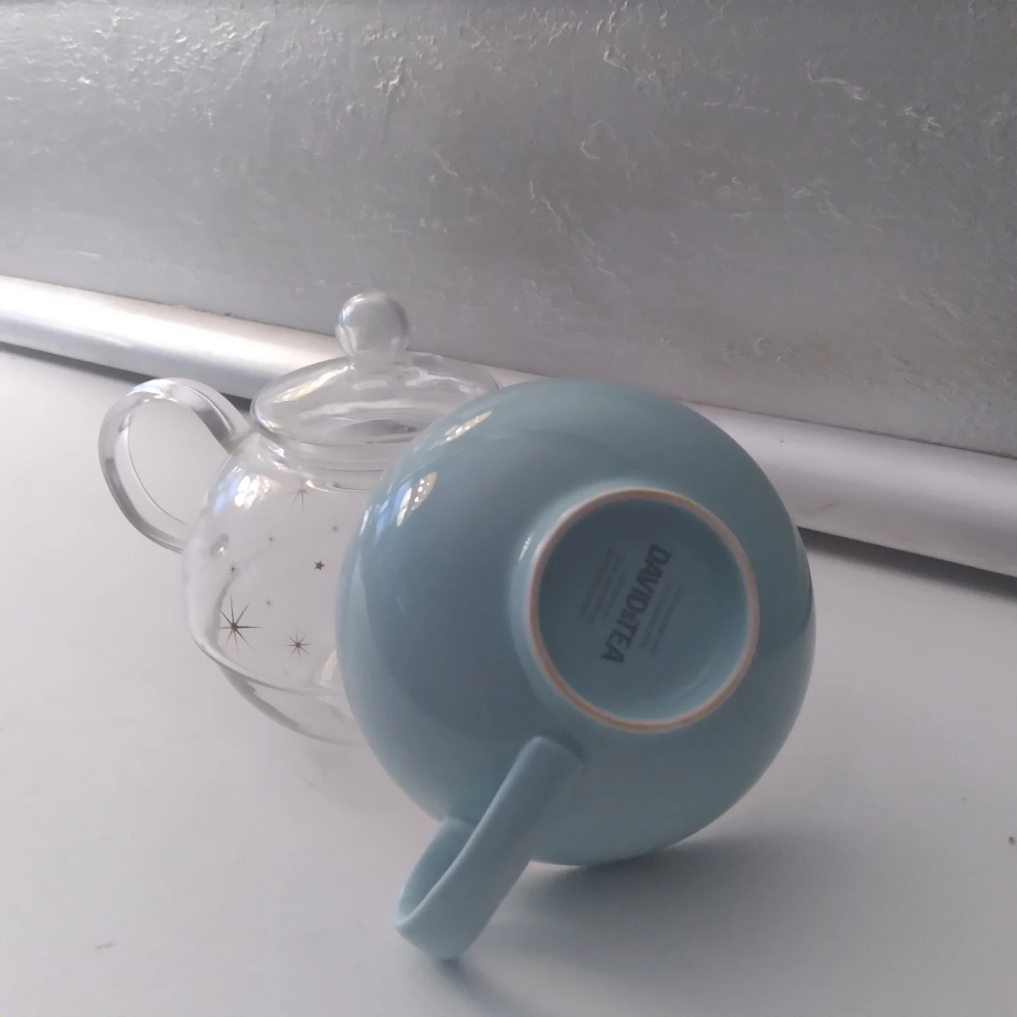 DAVIDsTEA Glass Teapot with Blue Cup - photo 2