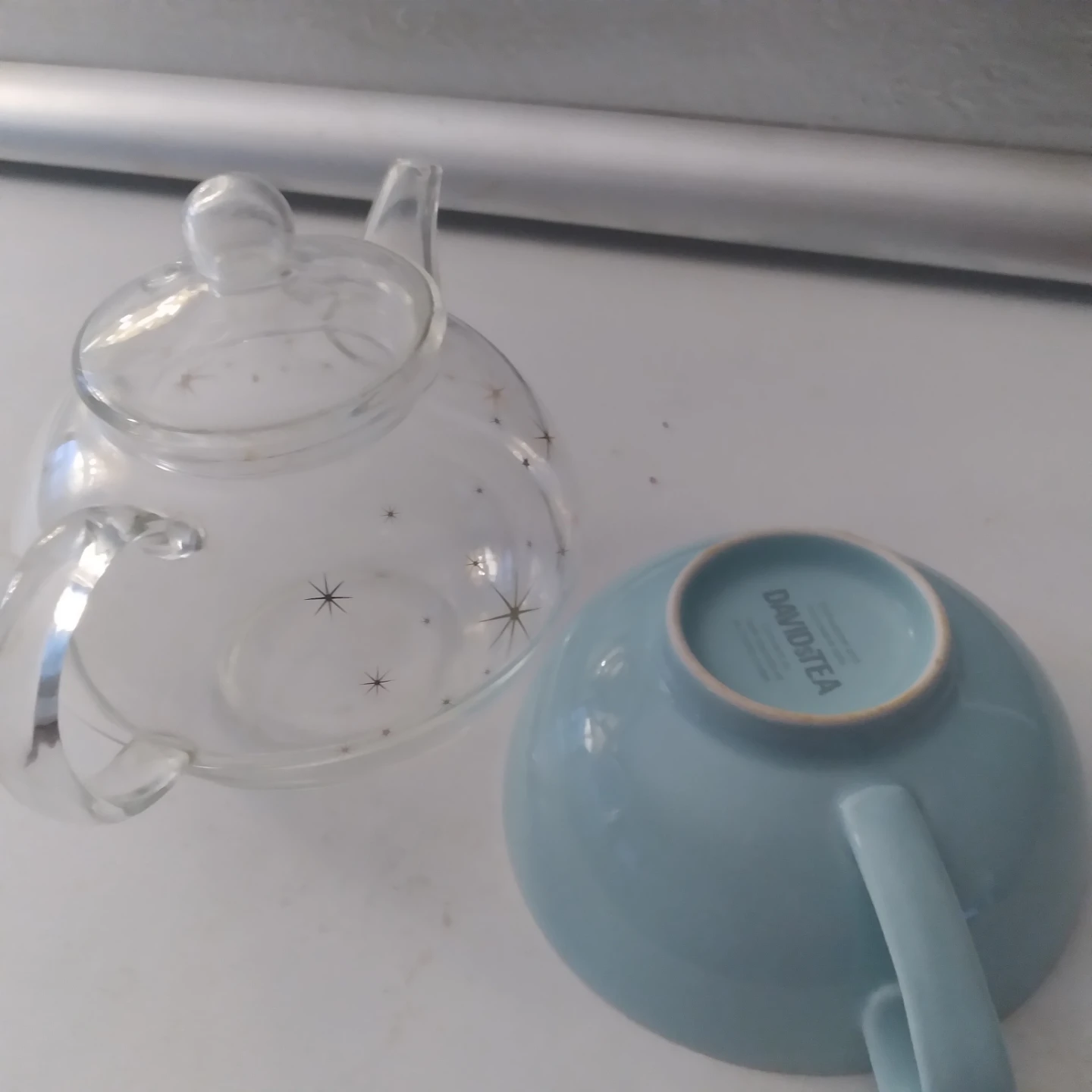 DAVIDsTEA Glass Teapot with Blue Cup - photo 3