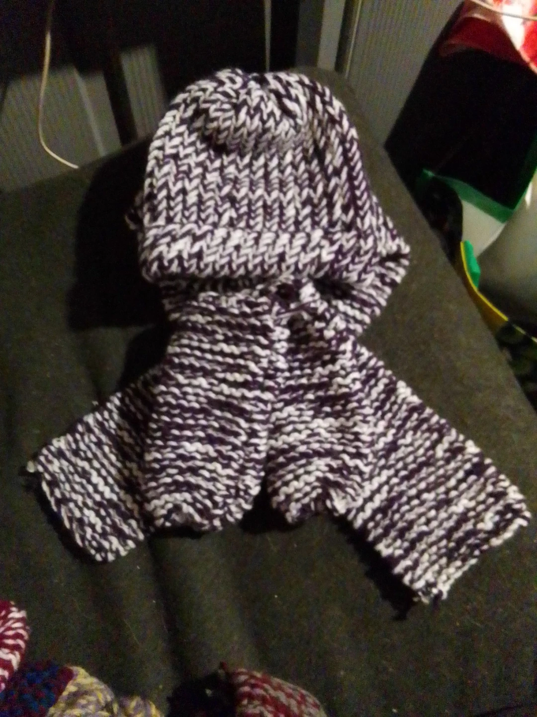 Hand-Knit Hat , Scarf and slipper Sets - photo 4
