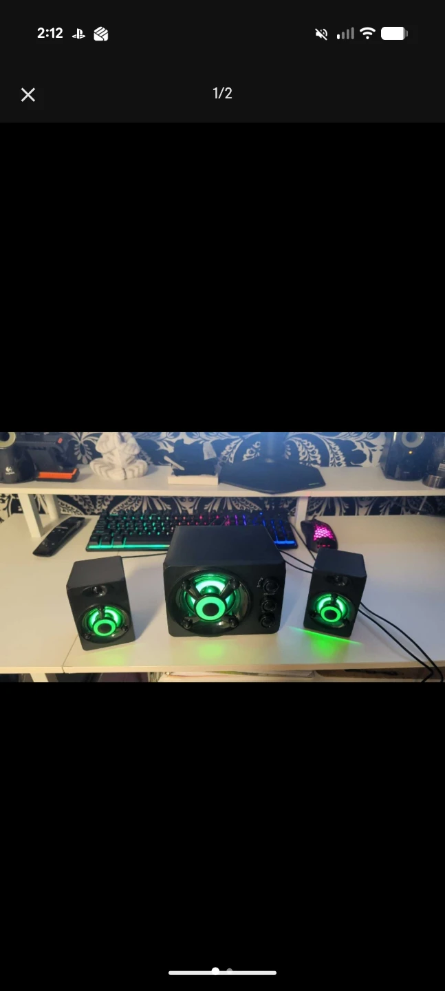 2.1 Computer Speakers with LED Lights