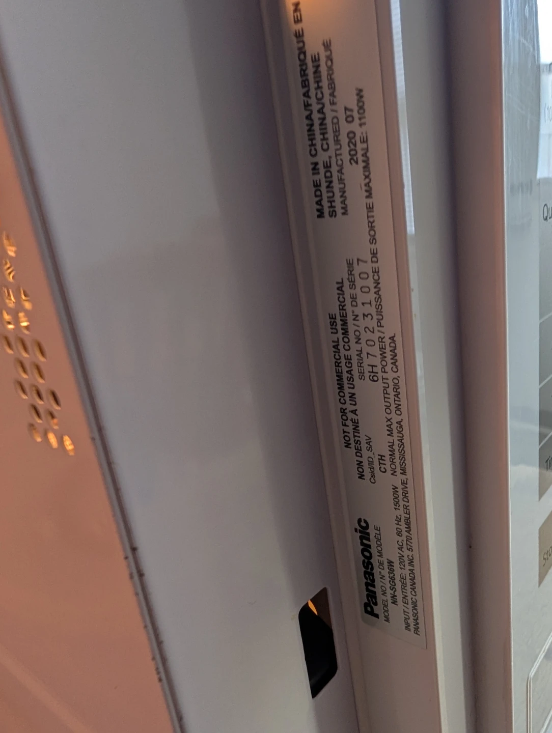 Panasonic Microwave Oven - photo 5